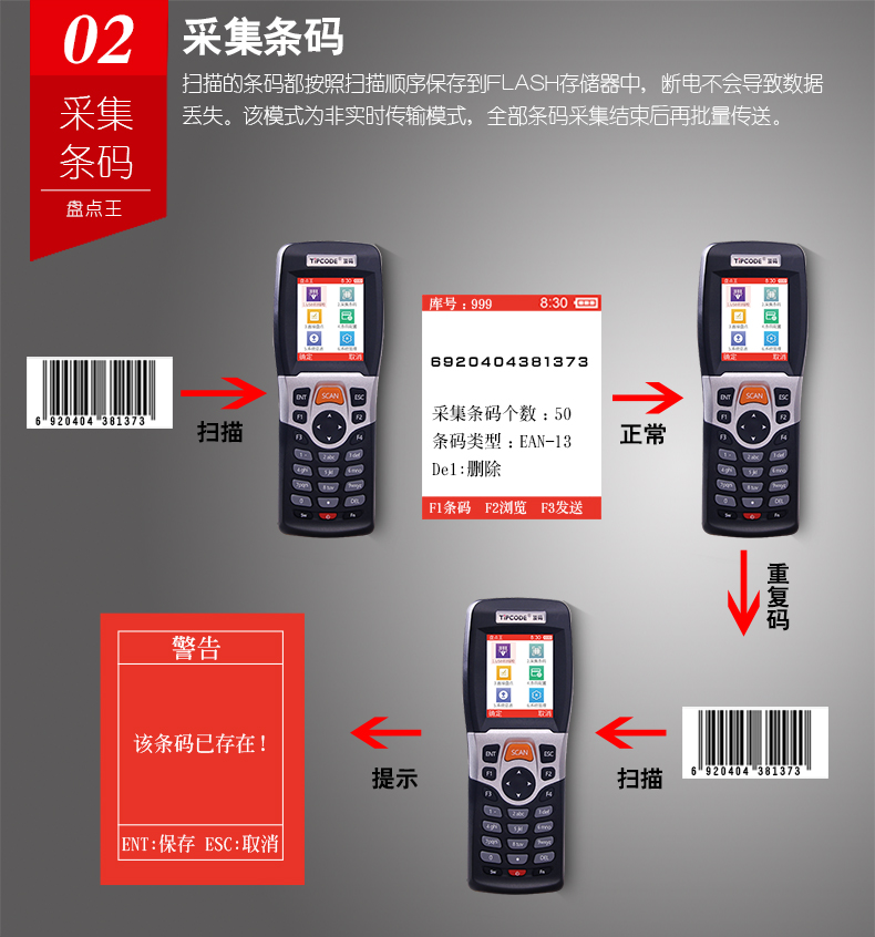 盘点王 顶码TP30数据采集器